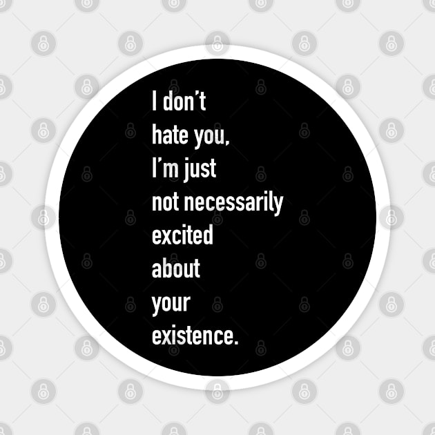 i don't hate you Magnet by CH